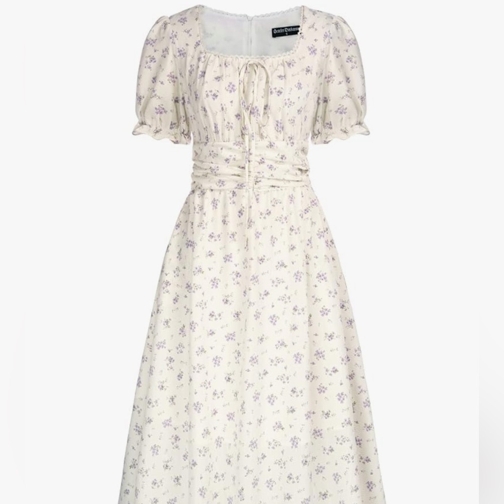 Scarlet Darkness Cottage Core Dress